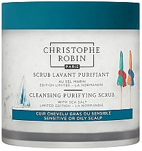 Reinigendes Kopfhautpeeling - Christophe Robin Cleansing Purifying Scrub With Sea Salt  — Bild N1