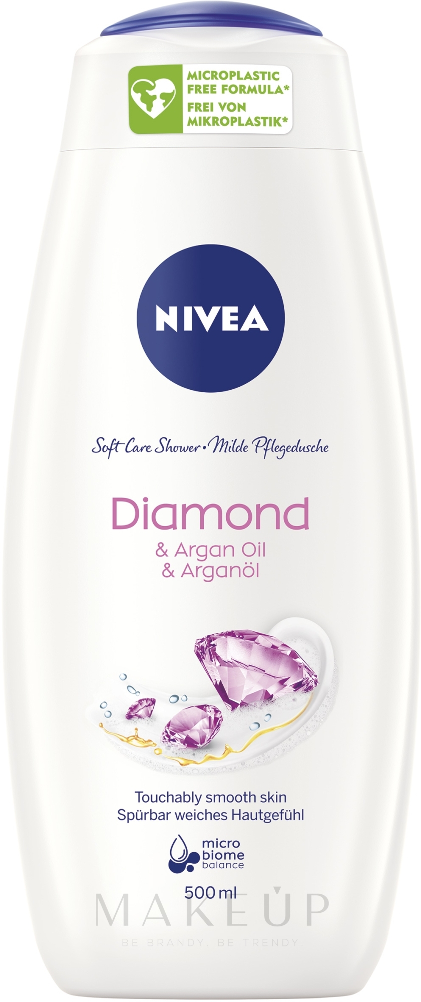 Duschgel mit Arganöl - Nivea Care Diamond & Argan Oil — Bild 500 ml