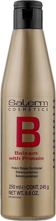 Balsam für strapaziertes Haar mit Kollagen-Protein - Salerm Linea Oro Proteinico Balsamo — Bild N1