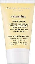 Düfte, Parfümerie und Kosmetik Feuchtigkeitsspendende und pflegende Anti-Aging Handcreme - Acca Kappa Calycanthus Cream