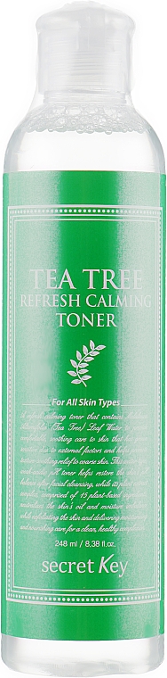 Erfrischender und beruhigender Gesichtstoner mit Teebaum - Secret Key Tea Tree Refresh Calming Toner — Bild N1
