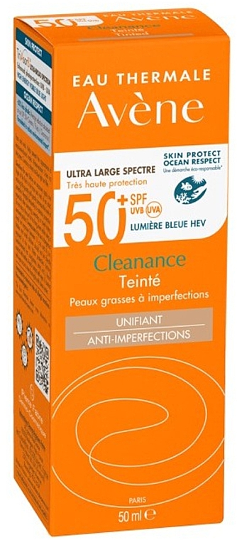 Sonnencreme für das Gesicht mit Tönungseffekt - Avene Cleanance Tinted SPF 50+ — Bild N2