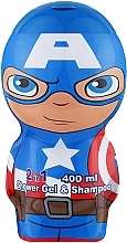 Düfte, Parfümerie und Kosmetik Air-Val International Marvel Captain America 2D - 2in1 Duschgel