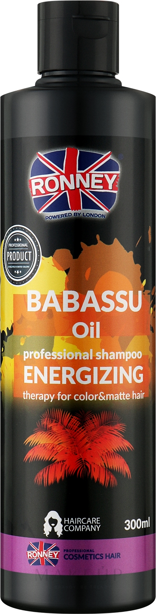 Belebendes Shampoo mit Babassuöl für gefärbtes und mattes Haar - Ronney Babassu Oil Energizing Shampoo — Bild 300 ml