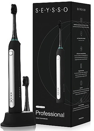 Schallzahnbürste schwarz - Seysso Carbon Professional Toothbrush  — Bild N1