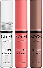 Lipgloss-Set - NYX Professional Makeup X-mas Butter Gloss Trio (Lipgloss 3x8ml) — Bild N2