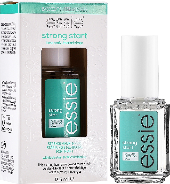 Stärkender Nagelunterlack mit Biotin - Essie Strong Start Base Coat — Bild N2