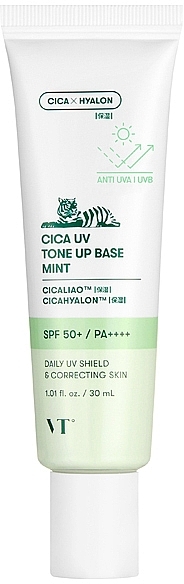 Make-up Basis - VT Cosmetics Cica Uv Tone Up Base Mint — Bild N2