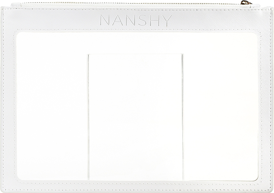 Kosmetiktasche transparent weiß - Nanshy Clear PVC Makeup Pouch — Bild N1