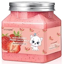 Düfte, Parfümerie und Kosmetik Körperpeeling mit Meersalz und Erdbeerextrakt - Sersanlove Strawberry Fresh Bath Salt