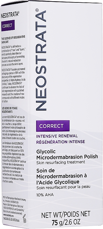 Glättendes Gesichtspeeling mit 10% AHA-Säuren - Neostrata Correct Glycolic Microdermabrasion Polish — Bild N1