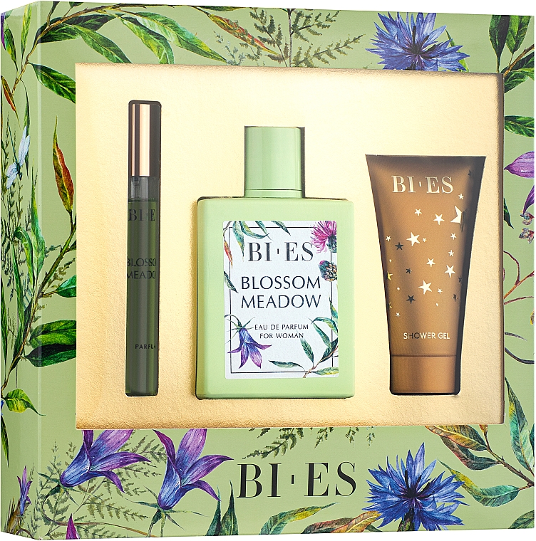 Bi-Es Blossom Meadow - Duftset (Eau de Parfum 100ml + Eau de Parfum Mini 12ml + Duschgel 50ml) — Bild N1