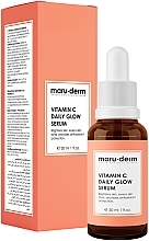 Düfte, Parfümerie und Kosmetik Aufhellendes Gesichtsserum mit Vitamin C - Maruderm Cosmetics Vitamin C Daily Glow Serum 