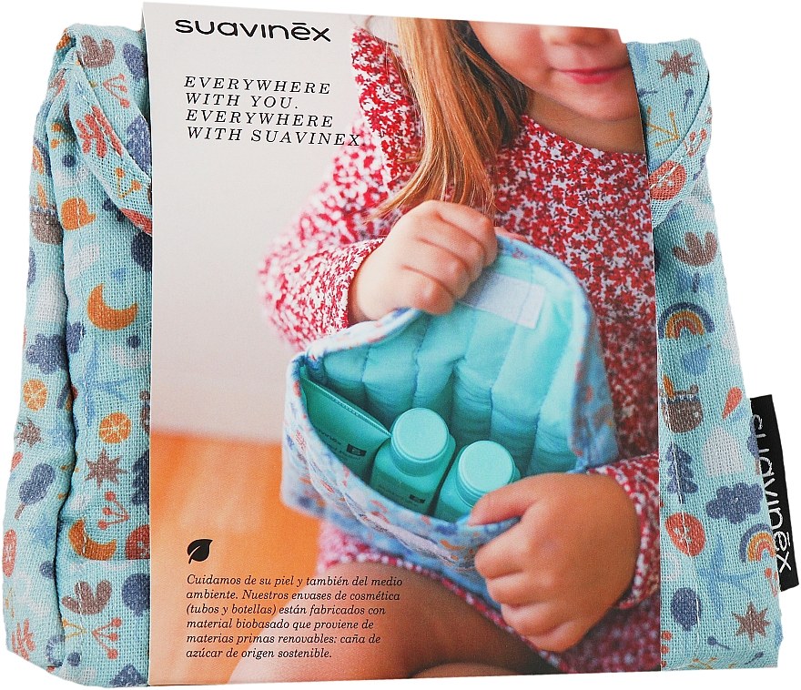 Set - Suavinex Baby Care Essentials Set Blue Forest (shmp/100ml + b/lot/100ml + nap/cr/75ml + edc/50ml) — Bild N1