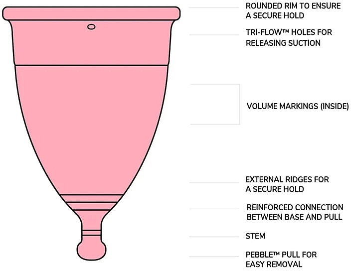 Menstruationstasse klein 18 ml - &Sisters Nudie Period Cup Small — Bild N2