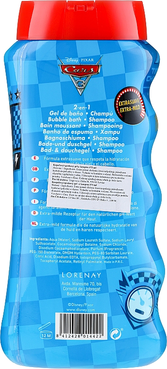 2in1 Schaumbad und Shampoo für Kinder - EP Line Cars 3 Bubble Bath & Shampoo — Bild N2
