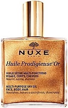 Nährendes glänzendes Trockenöl für Gesicht, Körper und Haare - Nuxe Huile Prodigieuse Multi-Purpose Care Multi-Usage Dry Oil Golden Shimmer — Bild N2
