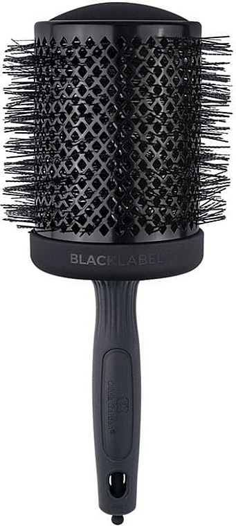 Haarbürste mit Keramikbeschichtung 80 mm - Olivia Garden Black Label Thermal — Bild N1