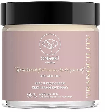 Gesichtscreme mit Pfirsichextrakt - Only Bio Ritualia Tranquility Peach Face Cream — Bild N1