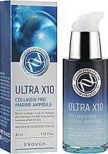 Düfte, Parfümerie und Kosmetik Gesichtsserum mit Kollagen - Enough Ultra X10 Collagen Pro Marine Ampoule