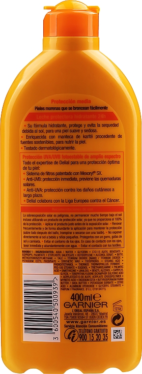Sonnenschutzmilch SPF 20 - Garnier Ambre Solaire Waterproof Protection Lotion SPF 20 — Bild N4