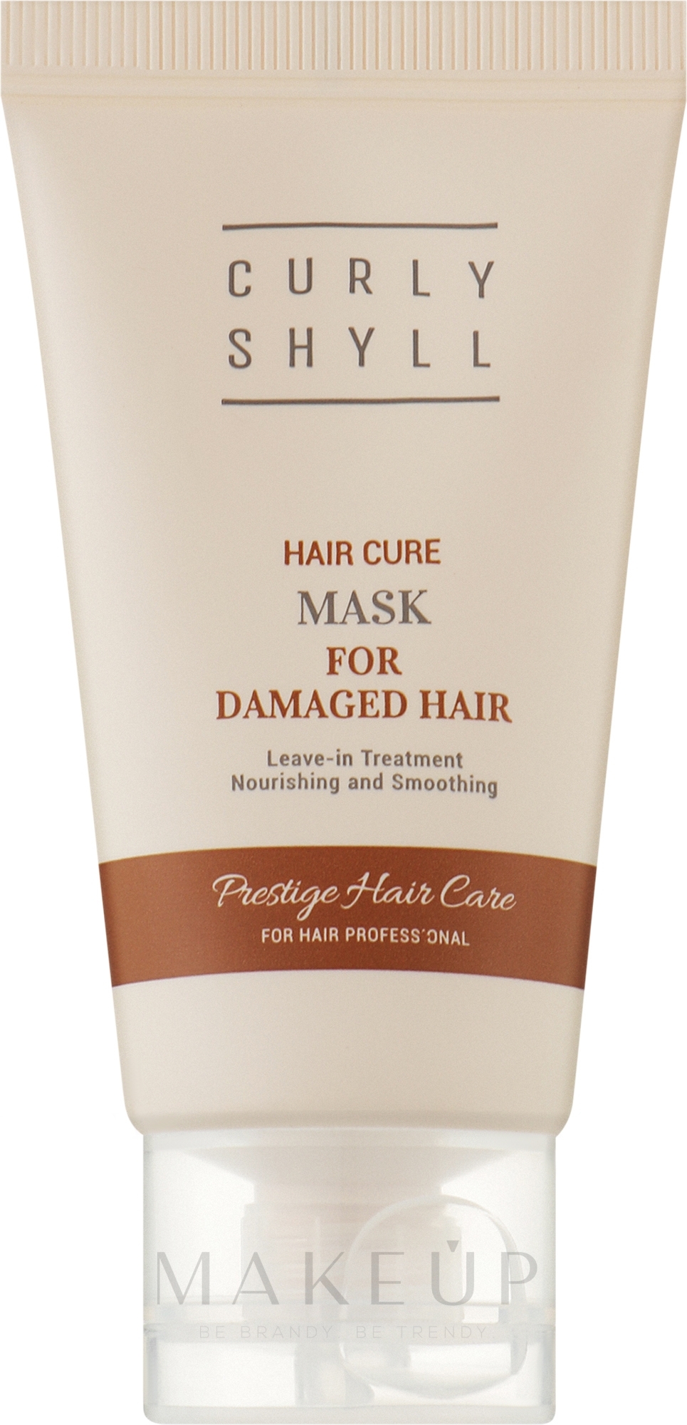Wärmeschutzmaske für strapaziertes Haar - Curly Shyll Hair Cure Mask (Mini)  — Bild 40 ml