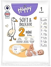 Düfte, Parfümerie und Kosmetik Babywindeln 3-6 kg Größe 2 Mini 1 St. - Bella Baby Happy Soft & Delicate