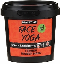 Straffende Gesichtsmaske mit Kurkuma und Goji-Beeren - Beauty Jar Fase Yoga Firming Rubber Mask — Bild N1
