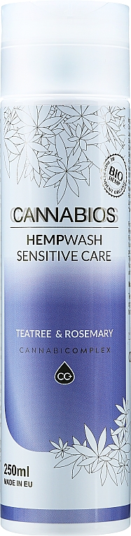 Intimpflegegel mit Teebaum und Rosmarin - Cannabios Hempwash Intimate Gel — Bild N1
