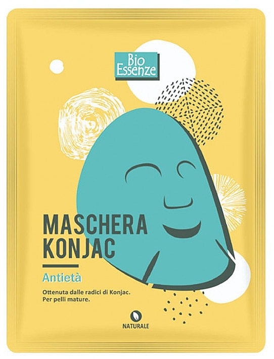 Anti-Aging-Tuchmaske für das Gesicht - Bio Essenze Konjac Anti-Aging Mask — Bild N1