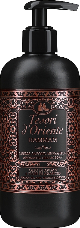Tesori d`Oriente Hammam - Flüssige Cremeseife für Hände, Gesicht und Körper mit Arganöl und Orangenblumen — Bild N1