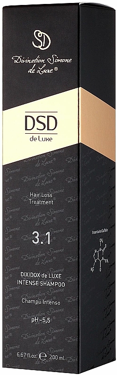 Intensives Shampoo gegen Haarausfall und zum Wachstum mit Koffein № 3.1 - Divination Simone De Luxe Dixidox DeLuxe Intense Shampoo — Bild N2