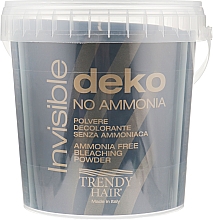 Haarbleichpulver blau - Trendy Hair Invisible Deko Ammonia Free Bleaching Powder — Bild N1