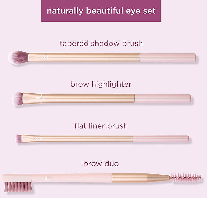 Augen-Make-up-Pinselset - Real Techniques Naturally Beautiful Eye Makeup Brush Kit — Bild N3