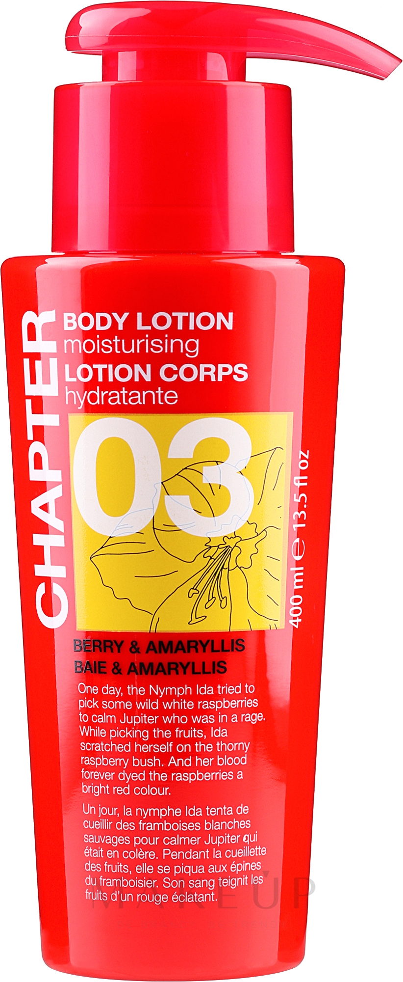 Körperlotion Himbeere und Amaryllis - Chapter 03 Berry & Amaryllis Body Lotion — Bild 400 ml