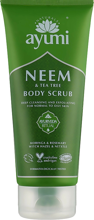 Körperpeeling mit Neem und Teebaum - Ayumi Neem & Tea Tree Body Scrub — Bild N1