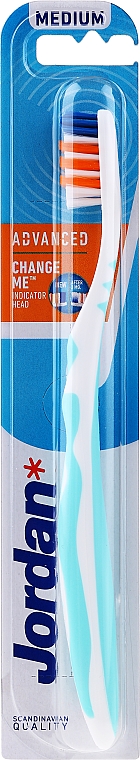 Zahnbürste mittel Advanced hellblau - Jordan Advanced Medium — Bild N1
