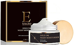 Feuchtigkeitsspendende Nachtcreme für das Gesicht gegen Falten - Eclat Skin London 24k Gold Night Moisturiser — Bild N3