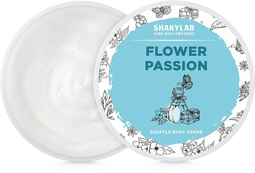 Körpercreme-Soufflé Flower Passion - SHAKYLAB Natural Body Cream Flower Passion — Bild N1