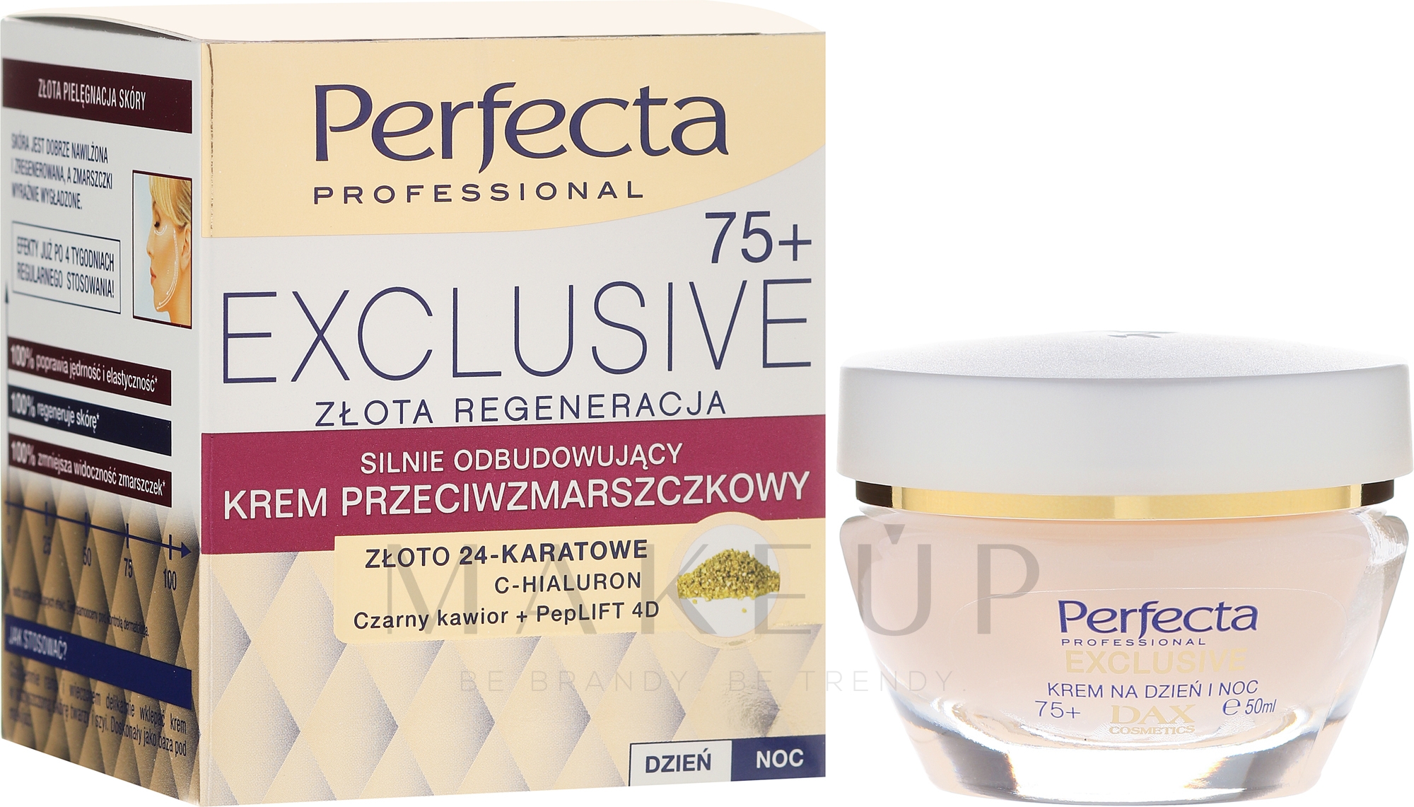 Regenerierende Antifaltencreme - Perfecta Exclusive Face Cream 75+ — Bild 50 ml