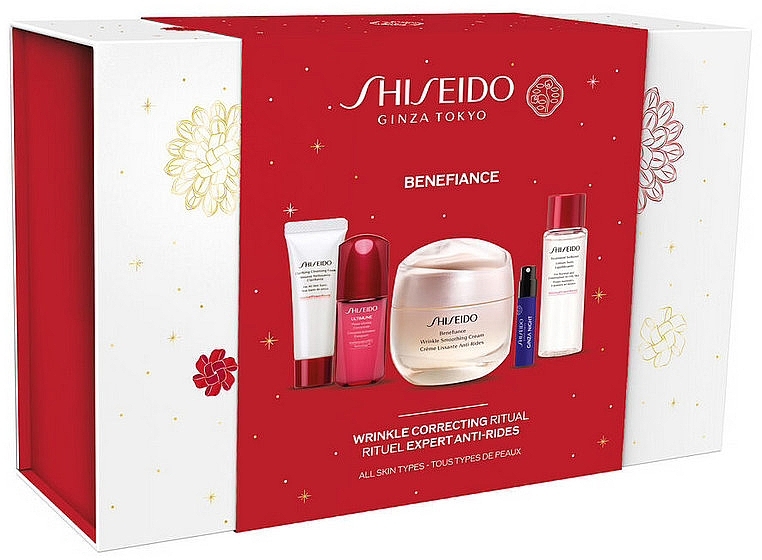 Set, 5 Produkte - Shiseido Benefiance Wrinkle Correcting Ritual & Ginza Night Eau de Parfum Intense — Bild N2