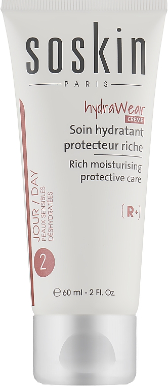 Feuchtigkeitsspendende Pflegecreme für trockene Haut - Soskin Hydrawear Creme-Rich Moisturising Protective Care — Bild N1