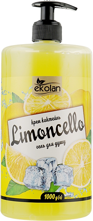 Duschgel Sahnecocktail Limoncello mit Spender - EkoLan — Bild N1