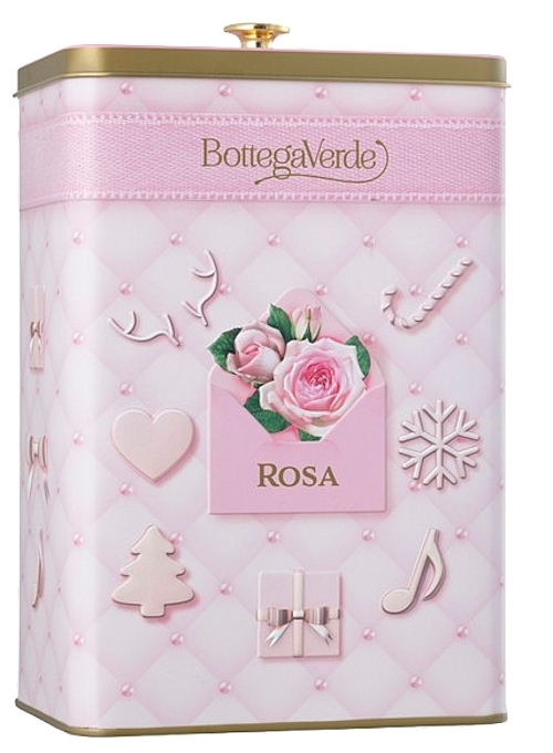 Bottega Verde Rosa - Set (Duschgel/400 ml + Körperlotion/200 ml + Metalldose/1 St.) — Bild N2