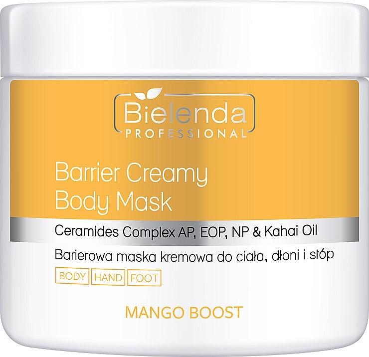 Bielenda Professional Mango Boost Barrier Creamy Body Mask  - Creme-Maske für den Körper — Bild N1