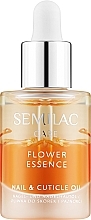 Nagel- und Nagelhautschutzöl mit Pfirsichkernöl - Semilac Flower Essence Orange Strength — Bild N1