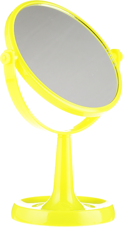 Kosmetikspiegel mit Ständer rund 85734 15,5 cm gelb - Top Choice Colours Mirror — Bild N1