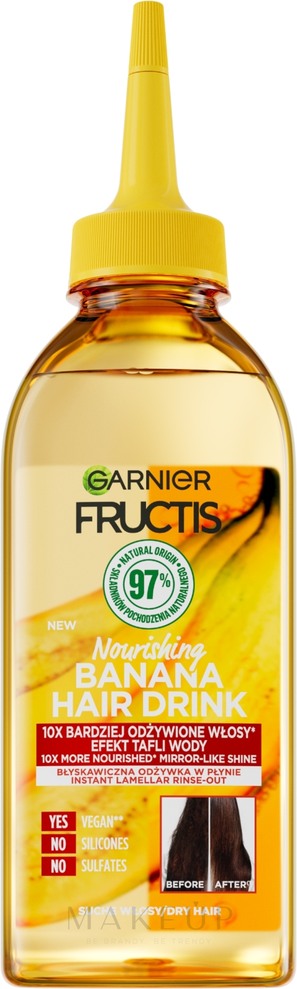Conditioner für trockenes Haar mit Banane - Garnier Fructis Hair Drink Banana — Bild 200 ml