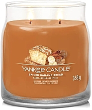 Duftkerze im Glas Spiced Banana Bread 2 Dochte - Yankee Candle Singnature — Bild N2