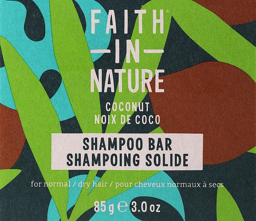 Pflegendes festes Shampoo mit Kokosnussöl und Sheabutter - Faith In Nature Coconut & Shea Butter Shampoo Bar — Bild N1